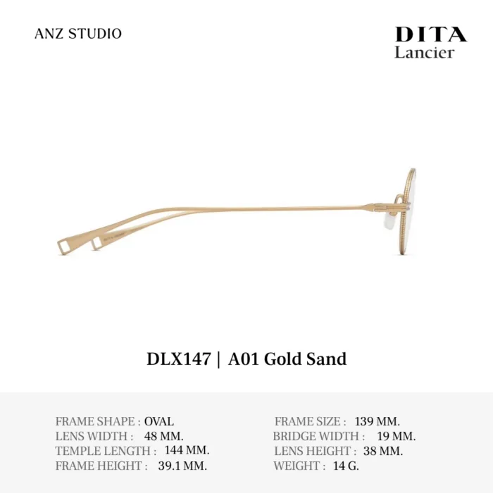 DITA Lancier DLX147 Fall Winter Collection 2026 กรอบแว่นตา Titanium ทรง Oval Luxury ของแท้รับประกัน 1 ปี - Image 4