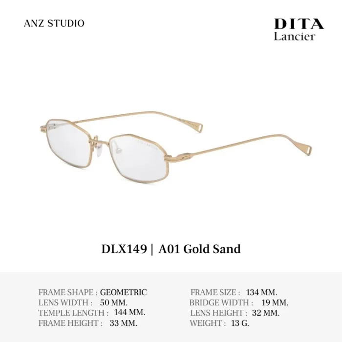 DITA Lancier DLX149 Fall Winter Collection 2026 กรอบแว่นตา Titanium ทรง Geometric Luxury ของแท้รับประกัน 1 ปี - Image 3