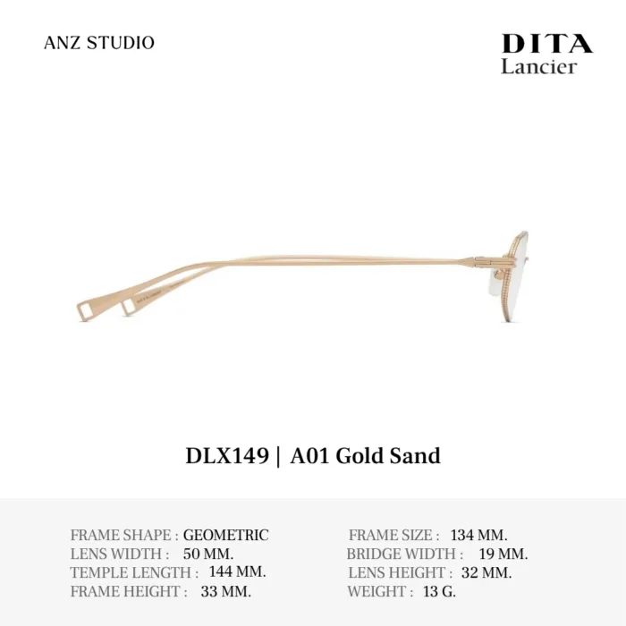 DITA Lancier DLX149 Fall Winter Collection 2026 กรอบแว่นตา Titanium ทรง Geometric Luxury ของแท้รับประกัน 1 ปี - Image 4