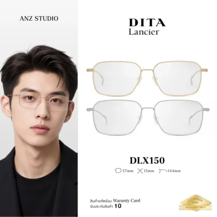 DITA Lancier DLX150 Fall Winter Collection 2026 กรอบแว่นตา Titanium ทรง Rectangle Luxury ของแท้รับประกัน 1 ปี