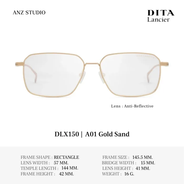 DITA Lancier DLX150 Fall Winter Collection 2026 กรอบแว่นตา Titanium ทรง Rectangle Luxury ของแท้รับประกัน 1 ปี - Image 2