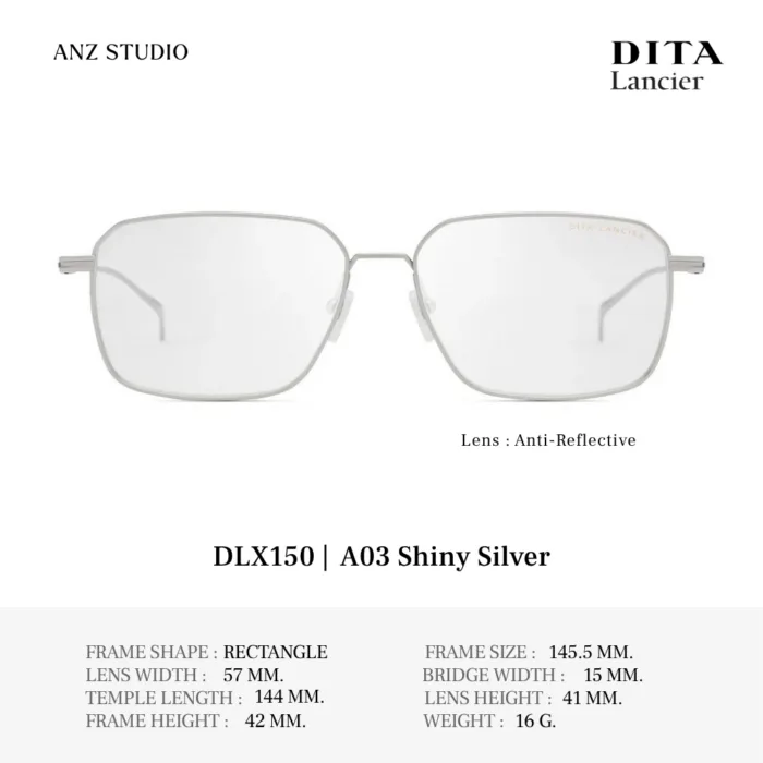 DITA Lancier DLX150 Fall Winter Collection 2026 กรอบแว่นตา Titanium ทรง Rectangle Luxury ของแท้รับประกัน 1 ปี - Image 5