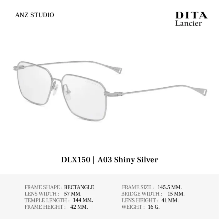 DITA Lancier DLX150 Fall Winter Collection 2026 กรอบแว่นตา Titanium ทรง Rectangle Luxury ของแท้รับประกัน 1 ปี - Image 6