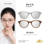 DITA Lancier DLX435 กรอบแว่นตา Titanium Acetate ทรง Panto Round Luxury ของแท้รับประกัน 1 ปี