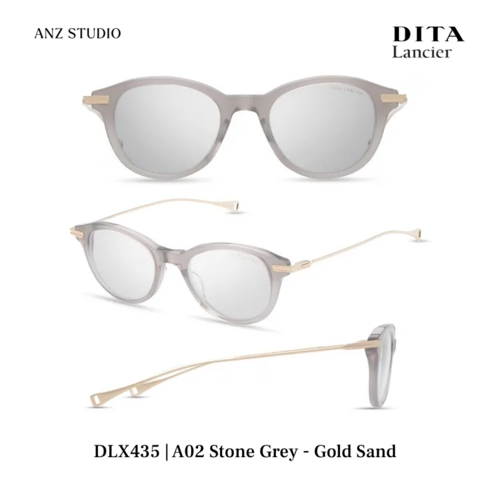 DITA Lancier DLX435 กรอบแว่นตา Titanium Acetate ทรง Panto Round Luxury ของแท้รับประกัน 1 ปี - Image 8
