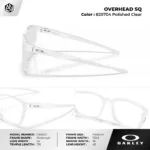 กรอบแว่นตา OAKLEY OVERHEAD SQ OX8207 ทรง Rectangle Full Frame ดีไซน์ Semi Metal/Plastic ของแท้รับประกัน 2 ปี - Image 4