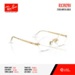 Ray-Ban RX3929V Size 54 กรอบแว่นตาทรง Oval แบบ Drill Mount ดีไซน์มินิมอล เรียบหรู ใส่ได้ทั้งผู้ชายและผู้หญิง - Image 4