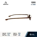 Rodenstock R2665 กรอบแว่นสายตา Rodenstock ของแท้ ทรง Rectangle กรอบ Acetate / Metal น้ำหนักเบา รับประกัน 1 ปี - Image 4