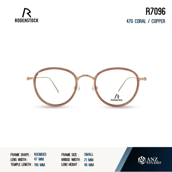 Rodenstock R7096 กรอบแว่นสายตา Rodenstock ของแท้ ทรง Rounded กรอบ Titanium น้ำหนักเบา รับประกัน 1 ปี - Image 2