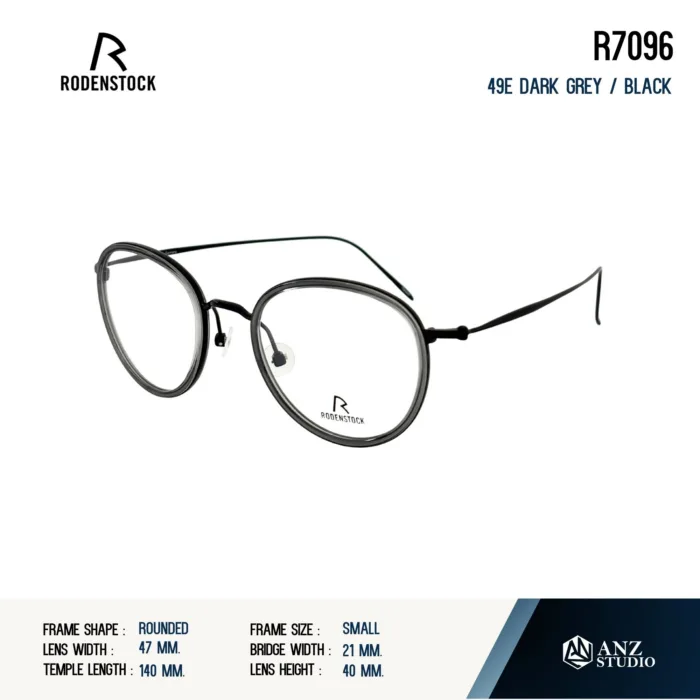 Rodenstock R7096 กรอบแว่นสายตา Rodenstock ของแท้ ทรง Rounded กรอบ Titanium น้ำหนักเบา รับประกัน 1 ปี - Image 7