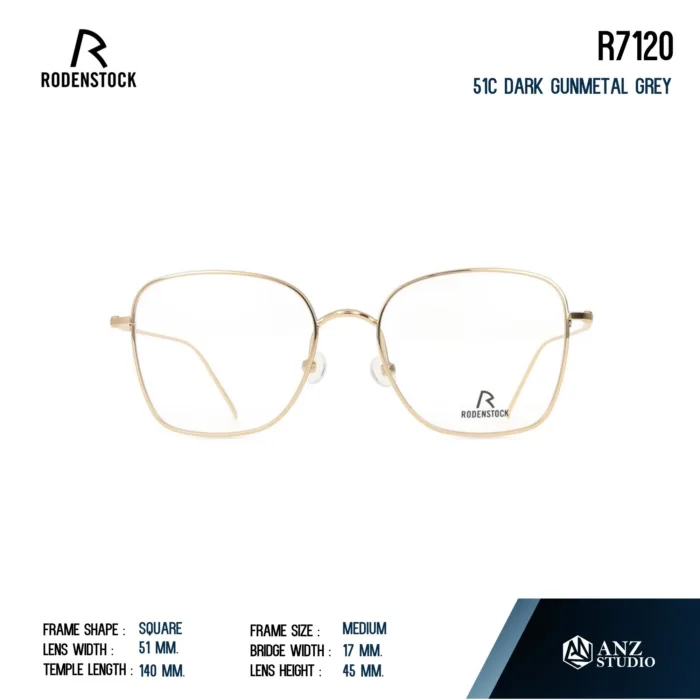 Rodenstock R7120 กรอบแว่นสายตา Rodenstock ของแท้ ทรง Square กรอบ Titanium น้ำหนักเบา รับประกัน 1 ปี - Image 6