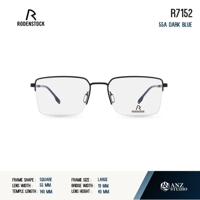 Rodenstock R7152 กรอบแว่นสายตา Rodenstock ของแท้ ทรง Square กรอบ Titanium น้ำหนักเบา รับประกัน 1 ปี - Image 2