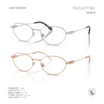 กรอบแว่นตา SWAROVSKI รุ่น SK1043 ทรง Oval กรอบโลหะ ประดับคริสตัล Strass ของแท้ รับประกัน 2 ปี - Image 2