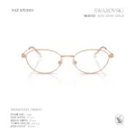 กรอบแว่นตา SWAROVSKI รุ่น SK1043 ทรง Oval กรอบโลหะ ประดับคริสตัล Strass ของแท้ รับประกัน 2 ปี - Image 9