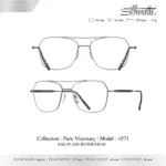 Silhouette Pure Visionary 4571 กรอบแว่นสายตา Silhouette ของแท้ ทรง Square กรอบ Titanium น้ำหนักเบา รับประกัน 1 ปี - Image 2