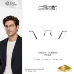 Silhouette The Refined 5593 กรอบแว่นสายตา Silhouette ของแท้ ทรง Geometric กรอบ Titanium ไร้ขอบ น้ำหนักเบา รับประกัน 1 ปี