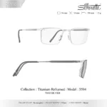 Silhouette Titanium Reframed 5594 กรอบแว่นสายตา Silhouette ของแท้ ทรง Rectangular กรอบ Hightech-Titanium น้ำหนักเบา รับประกัน 1 ปี - Image 3