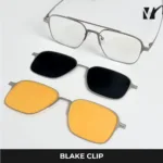 vanta. Blake Clip แว่นกรองแสงพร้อม Clip-on แม่เหล็ก เลนส์ Polarized 2 สี ทรง Aviator  ตัดเลนส์สายตาได้ - Image 8