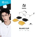 vanta. Blake Clip แว่นกรองแสงพร้อม Clip-on แม่เหล็ก เลนส์ Polarized 2 สี ทรง Aviator  ตัดเลนส์สายตาได้