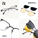 vanta. SWITCH I แว่นกรองแสงพร้อม Clip-on แม่เหล็ก เลนส์ Polarized ทรง Browline  ตัดเลนส์สายตาได้ - Image 2