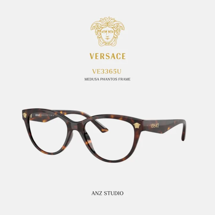 กรอบแว่นตา VERSACE รุ่น VE3365U ทรง Phantos ประดับ Medusa ของแท้ รับประกัน 2 ปี - Image 2