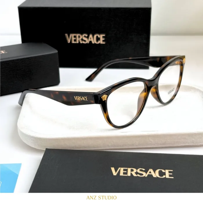 กรอบแว่นตา VERSACE รุ่น VE3365U ทรง Phantos ประดับ Medusa ของแท้ รับประกัน 2 ปี - Image 8