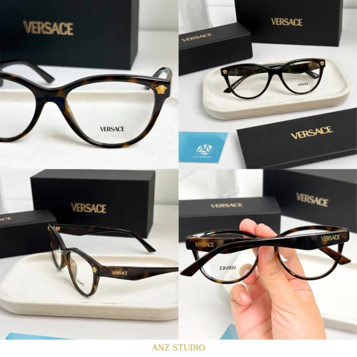 กรอบแว่นตา VERSACE รุ่น VE3365U ทรง Phantos ประดับ Medusa ของแท้ รับประกัน 2 ปี - Image 9