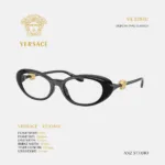 กรอบแว่นตา VERSACE รุ่น VE3381U ทรง Oval ดีไซน์ Medusa Head สีทอง ของแท้ รับประกัน 2 ปี - Image 5