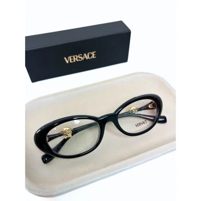 กรอบแว่นตา VERSACE รุ่น VE3381U ทรง Oval ดีไซน์ Medusa Head สีทอง ของแท้ รับประกัน 2 ปี - Image 6
