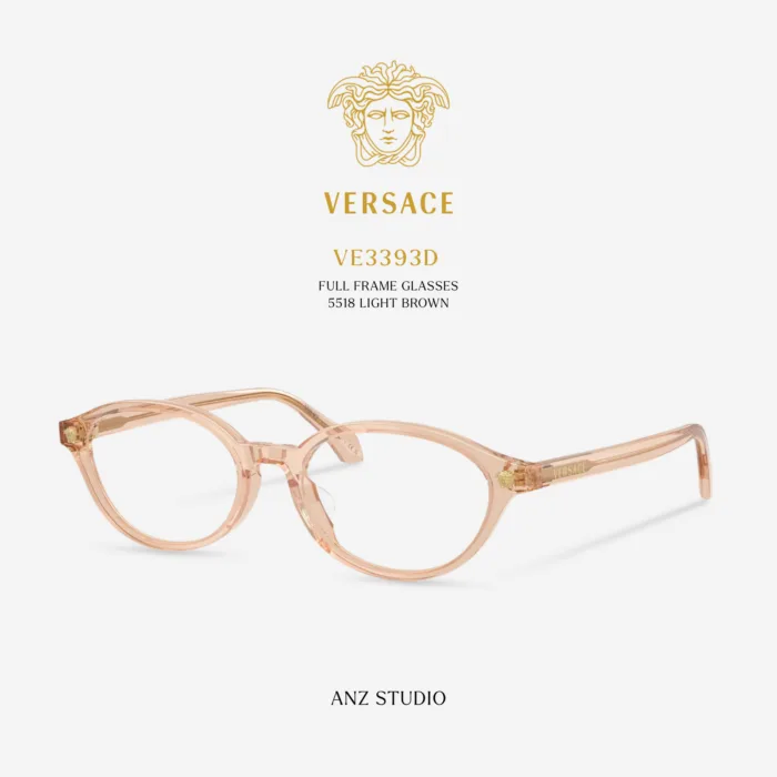 กรอบแว่นตา VERSACE รุ่น VE3393D ทรง Oval ดีไซน์ Medusa ของแท้ รับประกัน 2 ปี - Image 8
