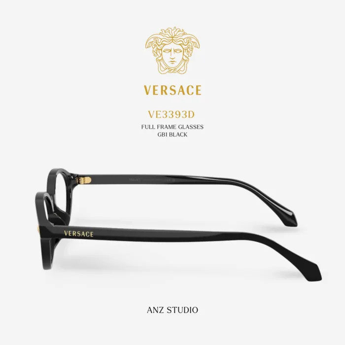 กรอบแว่นตา VERSACE รุ่น VE3393D ทรง Oval ดีไซน์ Medusa ของแท้ รับประกัน 2 ปี - Image 4
