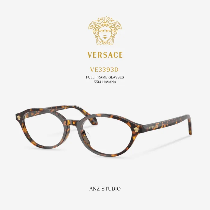 กรอบแว่นตา VERSACE รุ่น VE3393D ทรง Oval ดีไซน์ Medusa ของแท้ รับประกัน 2 ปี - Image 5