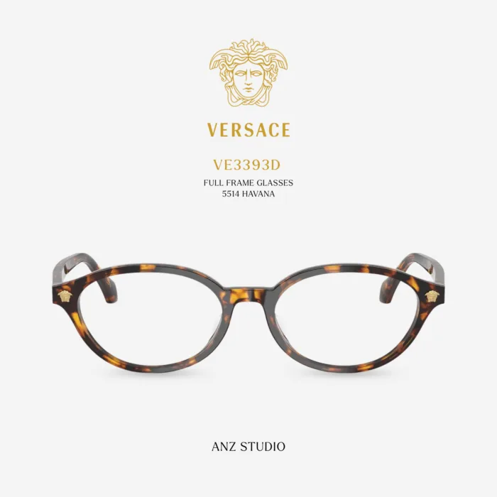 กรอบแว่นตา VERSACE รุ่น VE3393D ทรง Oval ดีไซน์ Medusa ของแท้ รับประกัน 2 ปี - Image 6