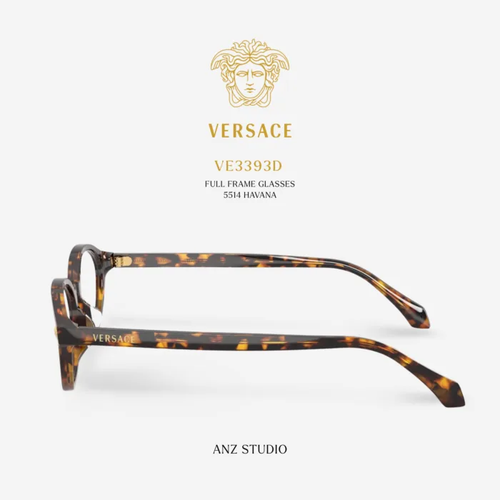 กรอบแว่นตา VERSACE รุ่น VE3393D ทรง Oval ดีไซน์ Medusa ของแท้ รับประกัน 2 ปี - Image 7