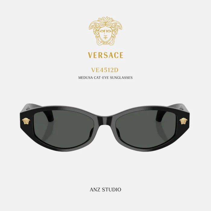 แว่นกันแดด VERSACE รุ่น VE4512D ทรง Cat Eye ดีไซน์ Medusa ของแท้ รับประกัน 2 ปี - Image 3